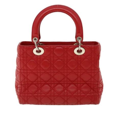 Dior Vintage, Pre-owned Leather handbags Rood, Dames, Maat:ONE Size