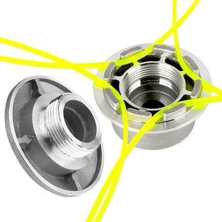 Trimmerhoved i aluminium, XiXiRan trimmerhoved i aluminium, græstrimmerhoved med nylontrimmerliner