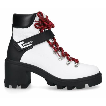 Moncler, Heeled Boots Biały, Kobieta, Rozmiar: 38 EU