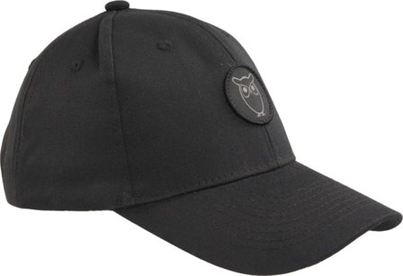 Knowledge Cotton Apparel Twill Baseball Cap Unisex caps Black OneSize