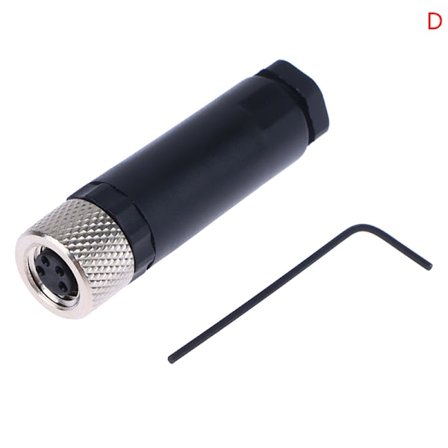 M8-anturin liitin vedenpitävä uros- ja naarasliitin, ruuvikierre