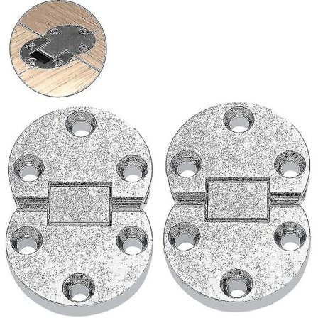 2 st 54x35x7mm gångjärn i zinklegering, bordsklaff, mini, självbärande, möbler, oval hårdvara för bord, skrivbord