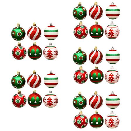 30 kpl Joulupalloja Joulukuusen Koristeet Koristeet Kotiin Joulu Ripustus Puun Ripustus