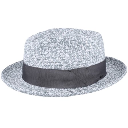 Seeberger - Grå straw Hatt - Blume Charcoal Multi Straw Hat @ Hatstore