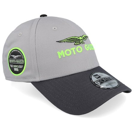 New Era - Motor Cinza adjustable Boné - Moto Guzzi Pop Colour 9FORTY Grey Adjustable @ Hatstore