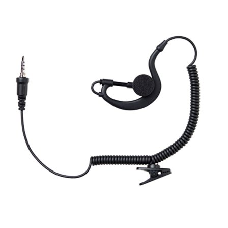Lafayette Earphone Earhook In-Ear 3,5 mm 4-pol tillbehör jaktradio Black OneSize
