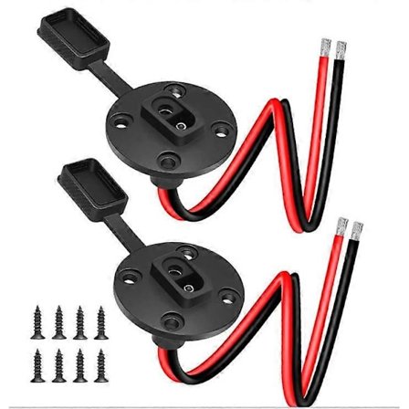 SAE Solarkontakter 12AWG Værbestandig SAE-kabel Hurtigkobling Solcellepanel Feste for Motorsykkel/Solgenerator...(2 Stykker) ZeGoods