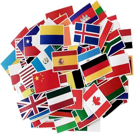 Maailman lipun tarrat autotarra matkalaukku liput