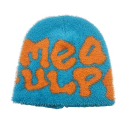 Strikket hue Beanie hatte 4 4