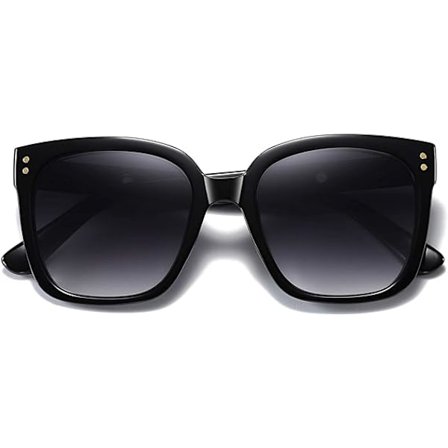 Polariserade damsolglasögon Stora Fyrkantiga Anti-bländning Anti-UV, ZQKLA