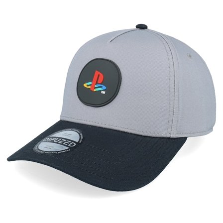 Difuzed - Grey adjustable Czapka Z Daszkiem - Playstation Round Logo Grey A-frame Adjustable @ Hatstore