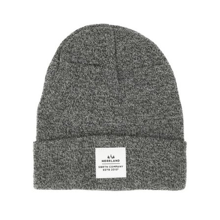 SQRTN - Grå cuff Beanie - Wood Patch Dark Heather Grey Beanie @ Hatstore