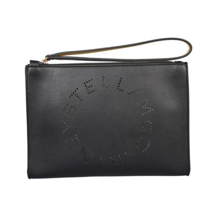 Stella McCartney, Pouch Z Logo Czarny, Kobieta, Rozmiar: ONE Size