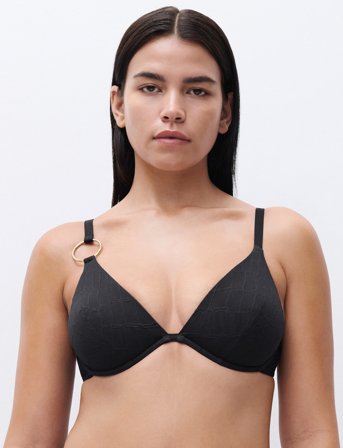 Chantelle Beach Eclipse Swimwear Plunge Bra - Black - D x 85