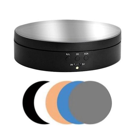 Motoriseret Roterende Display Stand 3 Hastigheder Justerbar Drejebase Drejeskive