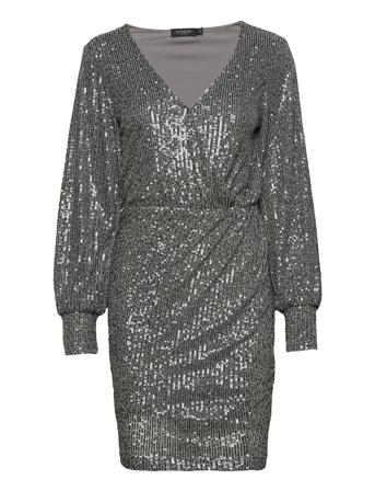 Slnicole Dress Silver Soaked In Luxury