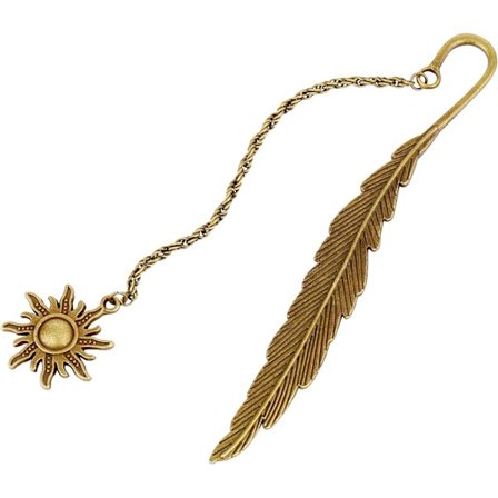 Metalbogmærker i fjerform til børn, piger, kvinder og mænd, der