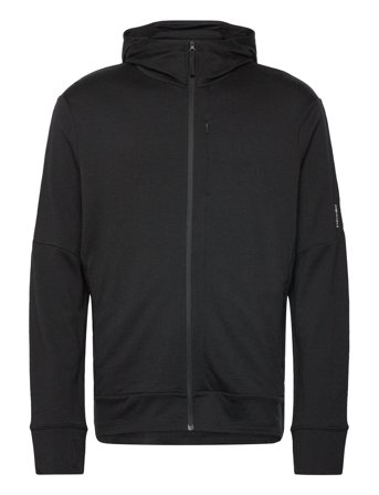 Icebreaker M Mer 260 Quantum Iv Ls Zip Hoodie - Black - L