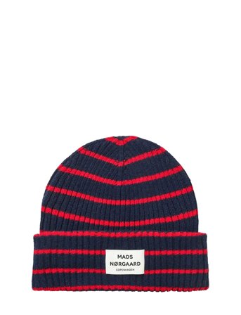 Yota Anju Stripe Beanie Red Mads Nørgaard