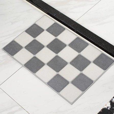 Rutig Gulvmåtte/Badekarmsmåtte/Måtte – 60x40 cm