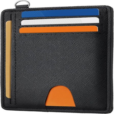 Cross Sort Slim Wallet, Kreditkort Holder til Kvinder, Minimalistisk Kortholder til Forlommen, Lille Dame Herre Wallet