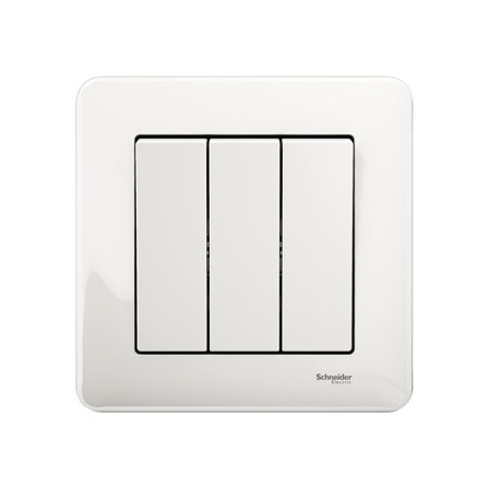 Schneider Electric WDE008236 Strömställare 3x1-polig, Strömbrytare & vägguttag