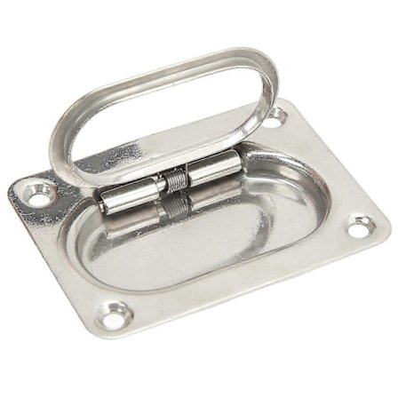 Båt Trekk Flush Løft 76x57mm 304 Rustfritt Stål Høypolert Luketrekk Håndtak for RV Yacht