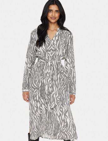 Saint Tropez Blancasz Ls Dress - Multi/patterned - L