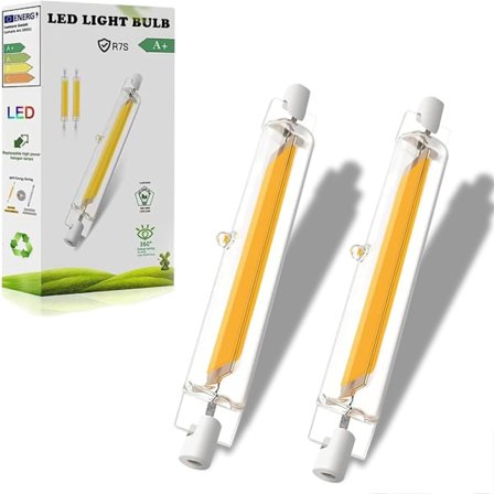 R7S 118mm 20W Dimbar LED-lampa - 2000LM 3000K 220V - Sparar 90% energi, flimmerfri 360° - 2st