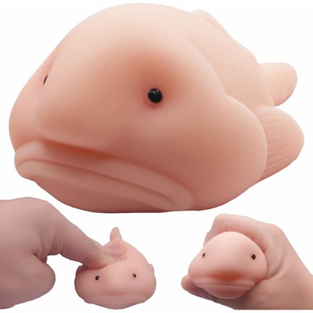 Klumpfisk Legetøj, Træk, Stræk og Klem Stress, Sødt Fiskelegetøj til [PL]