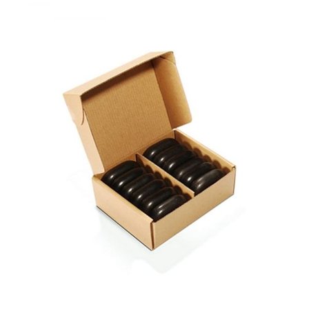 Massage Stones Hot Stone 12-pack – Litet sten-set för avslappnande massage och terapi