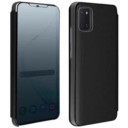 Cover til Samsung Galaxy Note 10 Lite Mirror Effect Flip Support Video sort
