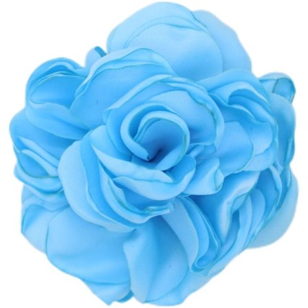 Stof Stor Rose Blomst Broche Floral Broche BLÅ