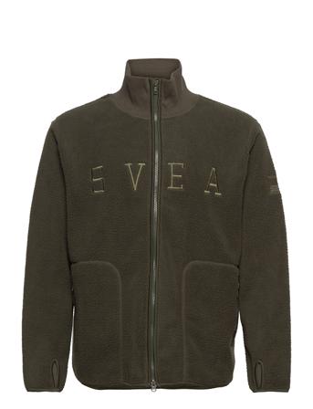 M. Pile Turtle Zip Sweat Green Svea