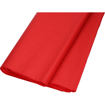 SILKEPAPIR RØD 50X75CM