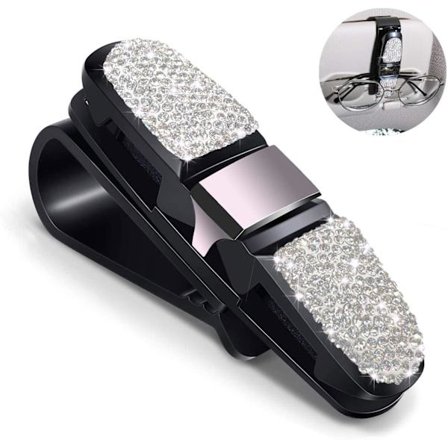 Bling Bling kristall solglasögonhållare för bil, solskydd