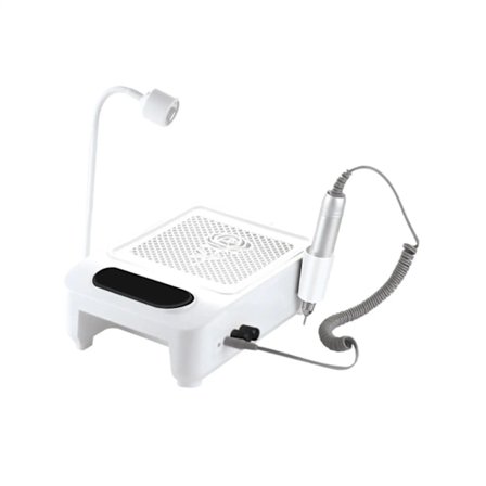 Tehokas kynsipölyn kerääjä 4500RPM kynsien imuri uudelleenkäytettävällä suodattimella ja kätevällä tyynyllä, kannettava kynsipölyn kerääjä 