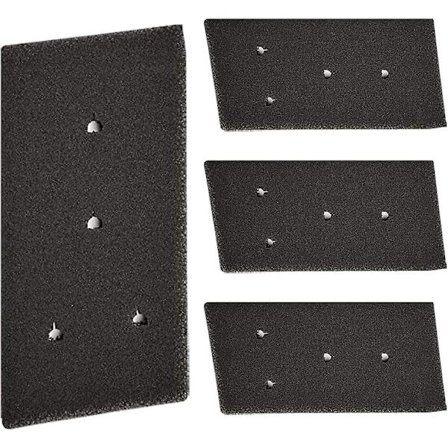 4 stk svampfilter for Whirlpool, tørketrommelfiltermatte 481010716911 23*11,5cm