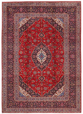 Médaillon Grand Kashan Tapis 245X347 Laine