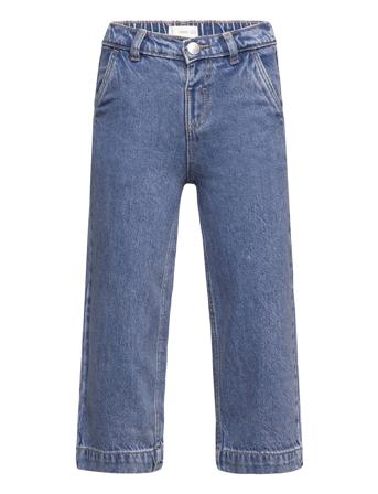 Straight Cotton Jeans Jeans Regular Jeans Blå Mango*Betinget Tilbud