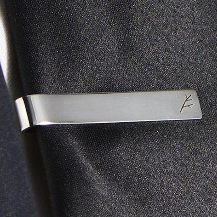 Polished Stainless Steel Short Tie Bar for Men - Tie clips for skinny ties
