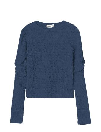 Nkflonnis Ls Xsl Short Top Tops T-shirts Long-sleeved T-shirts Navy Name It