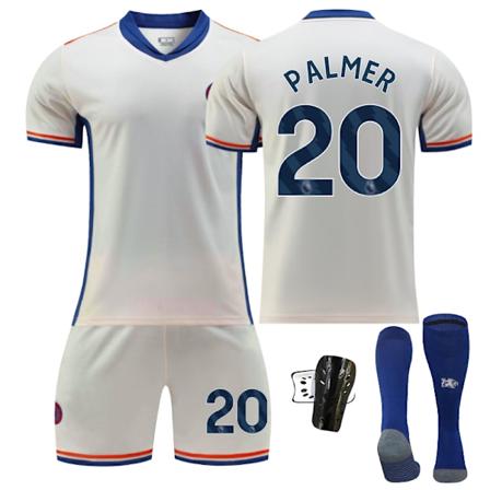 Chelsea Hemma Barnfotbollströja 2024-2025 - Palmer Nr 20 - Sock Skydd 22 No. 20 - Sock Guards 22
