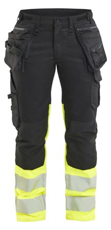 Blåkläder 703011499933C44 Arbetsbyxa varsel, svart/gul Svart/gul, Kläder