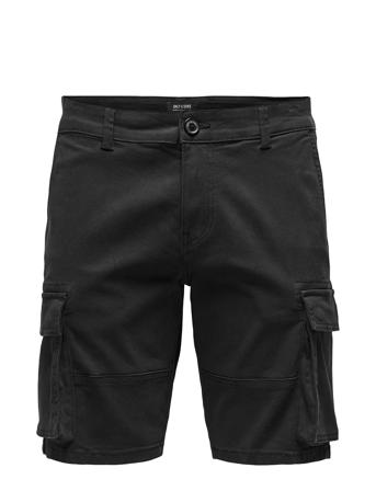 Onscam Stage Cargo Shorts 6689 Life Noos Shorts Cargo Shorts Svart ONLY & SONS*Betinget Tilbud