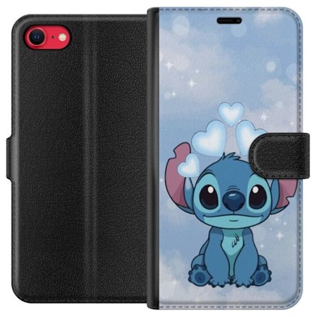 Kompatibel Tegnebogsetui til Apple iPhone SE (2020) Stitch Hoppende Glæde - Sjovt Design til Gave