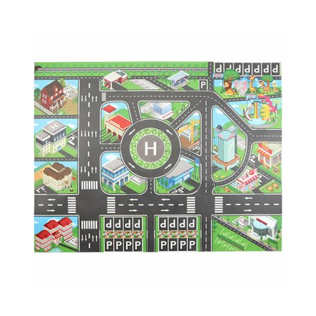 Bybane Legematte til Børn - Bilbane Legematte, Pædagogisk Gave