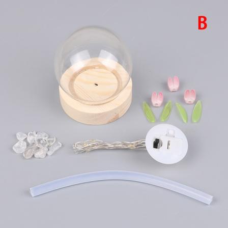 Tulip Night Lights gør-det-selv Materialepakke Kreativ natlampe 3 flowers