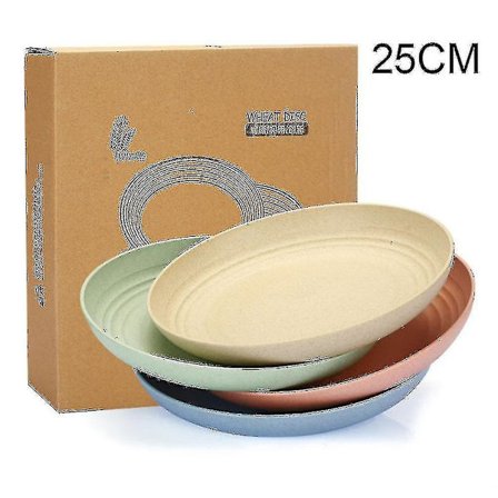 Kevyet lautaset 4 kpl, särkymätön astiasto lapsille ja lapsille, myrkytön, turvallinen ja terveellinen