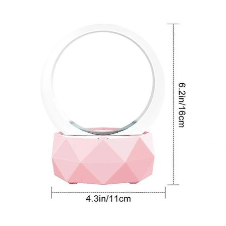 Bærbar trådløs Bluetooth-høyttaler LED-lyshøyttaler Bluetooth 5.0 med LED-lysmodus for smarttelefon - Rosa